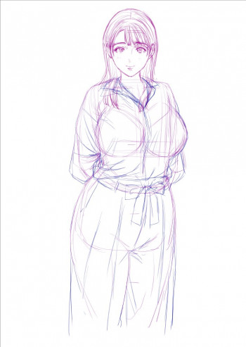 近女誘惑 仮題 温泉旅行編 ラフの表紙画像