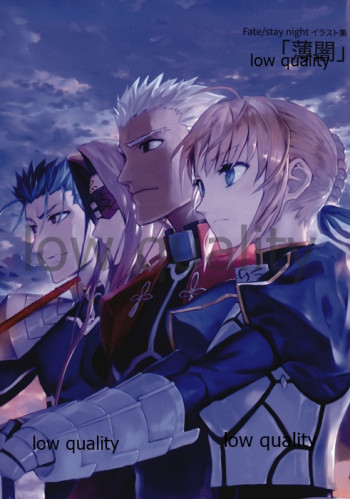 Fate/stay night イラスト集 「薄闇」の表紙画像