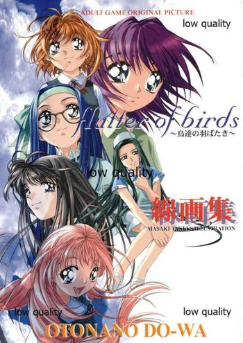 Flutter of birds 線画集の表紙画像