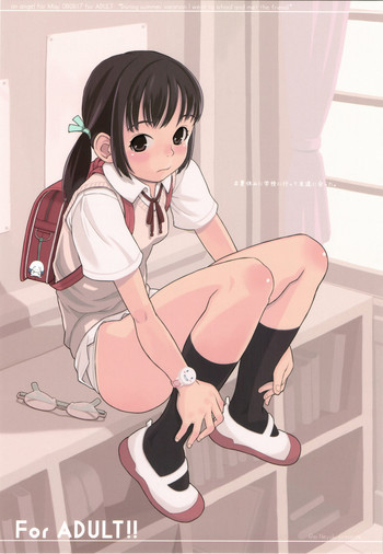 During summer vacation I went to school and met the friendの表紙画像