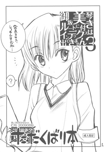 御坂美琴ルートに付きインデックスは出てきません3 ただくばり本の表紙画像