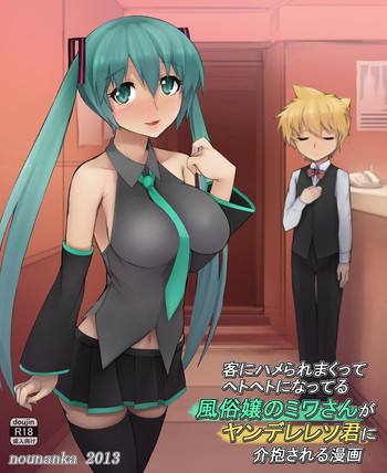 客にハメられまくってヘトヘトになってる風俗嬢のミワさんがヤンデレレソ君に介抱される漫画の表紙画像